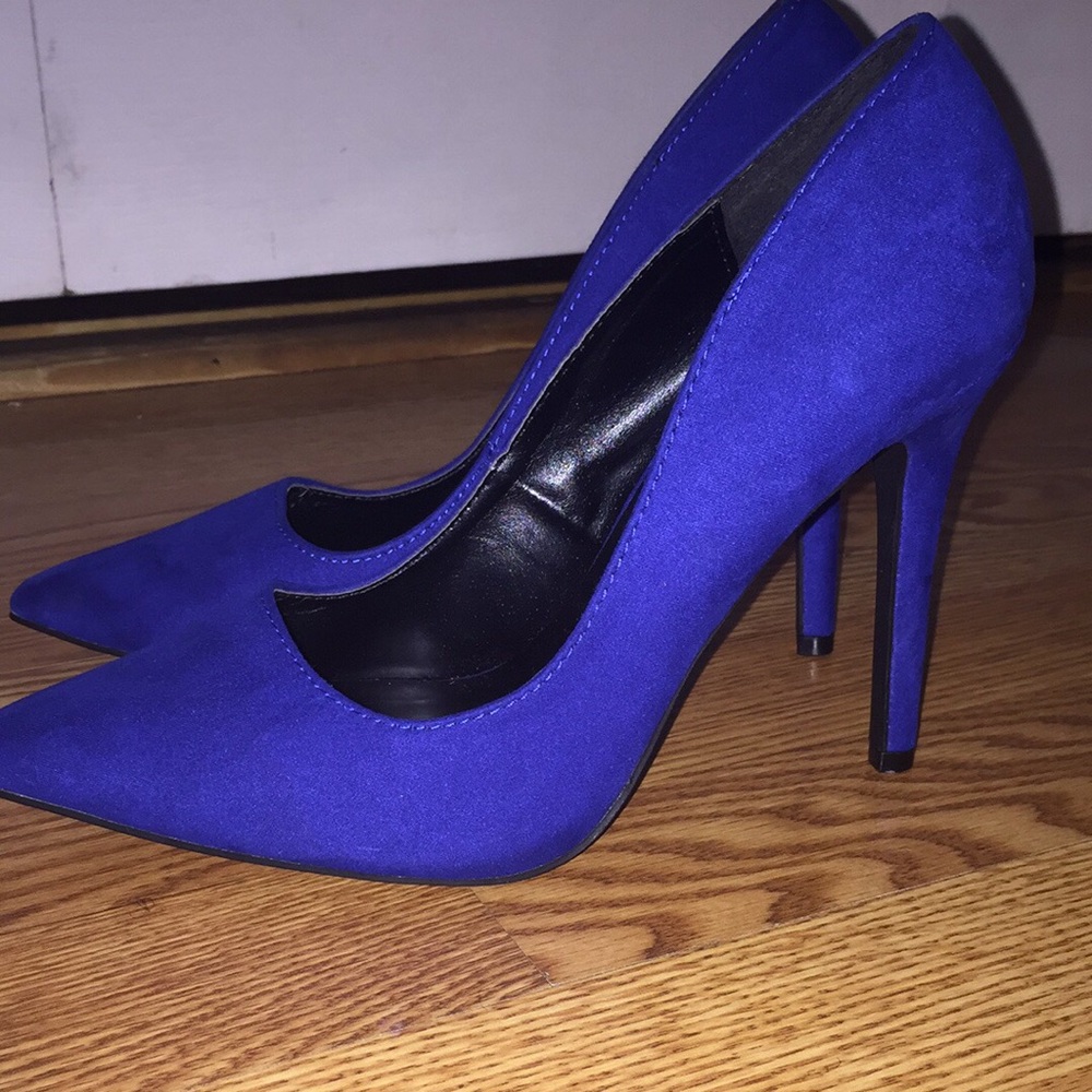 Blue Stiletto Heel